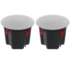 Klipsch PIC-650-T In-Ceiling 6.5-Inch Woofer With 1-Inch Tweeter and Transformer (Pair) BLACK