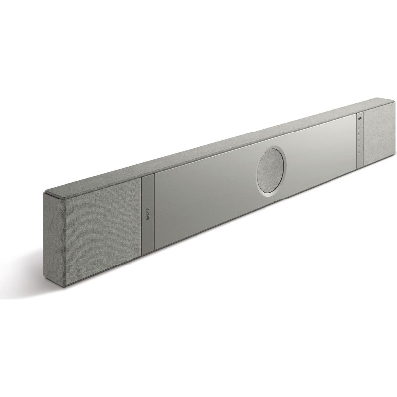 KEF XIO 5.1.2 Dolby Atmos HiFi Soundbar with Uni-Q MX and VECO 820W SILVER GREY