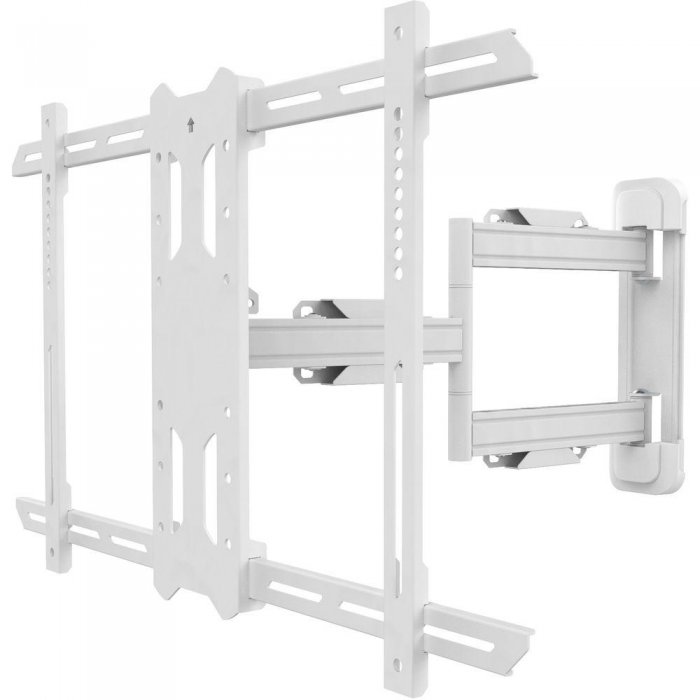 Kanto PS350W Full Motion Articulating Mount 37-60 Inch TV's WHITE - Click Image to Close