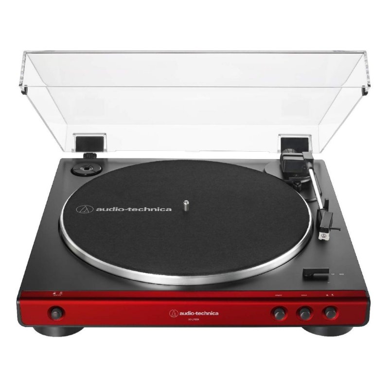 Audio-Technica AT-LP60X-RD Belt-Drive Stereo Turntable RED