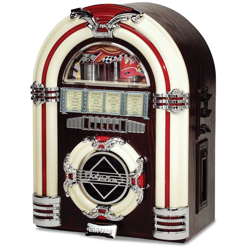 Crosley CR11CD Mini Jukebox CD Player & AM/FM Radio
