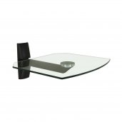OmniMount ECS-B Wall Shelf with Pivoting Arm -Max 30 lbs -Black