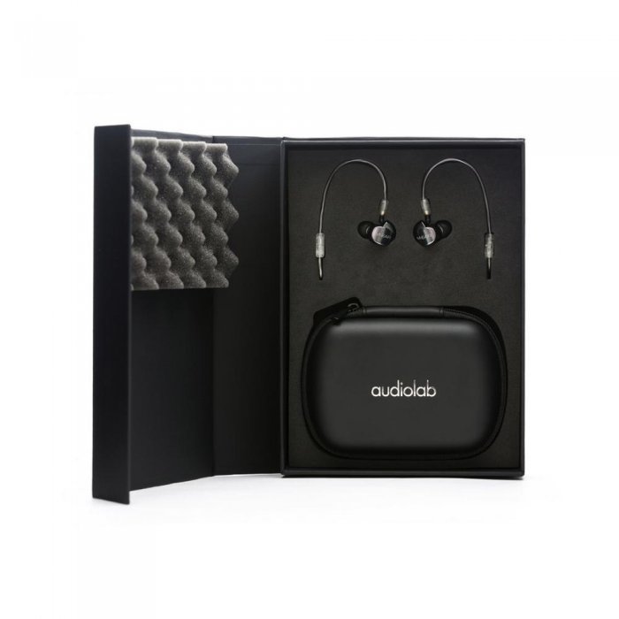 Audiolab M-EAR 4D In-Ear Mic Headphones BLACK - Click Image to Close