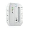 Ultralink PSV100W 6 Outlet Surge Protector with 2 USB Ports 3.1A WHITE