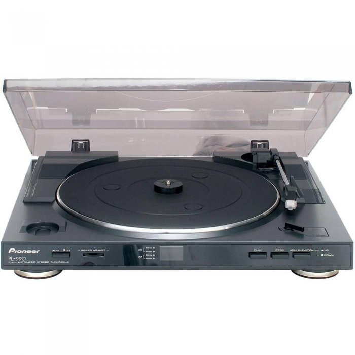 Pioneer PL990 2-Speed Fully Automatic Stereo Turntable BLACK - Click Image to Close