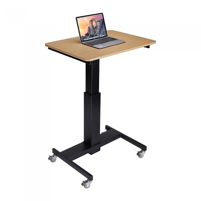 Rocelco MSD-28 Mobile Standing School Desk BLACK - Click Image to Close