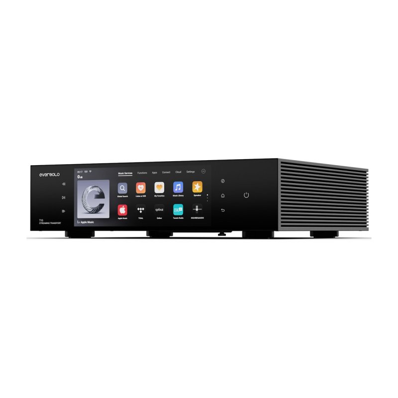 EverSolo T10 High-End Audiophile Streaming Transport with OCXO Clock, Wi-Fi 6, 2.5G Ethernet & Dual SSD Storage BLACK