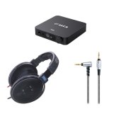 FiiO K11 R2R Desktop DAC & Headphone Amplifier with Sennheiser HD600 Audiophile Headphones and Audio-Technica Headphone Cable Bundle BLACK