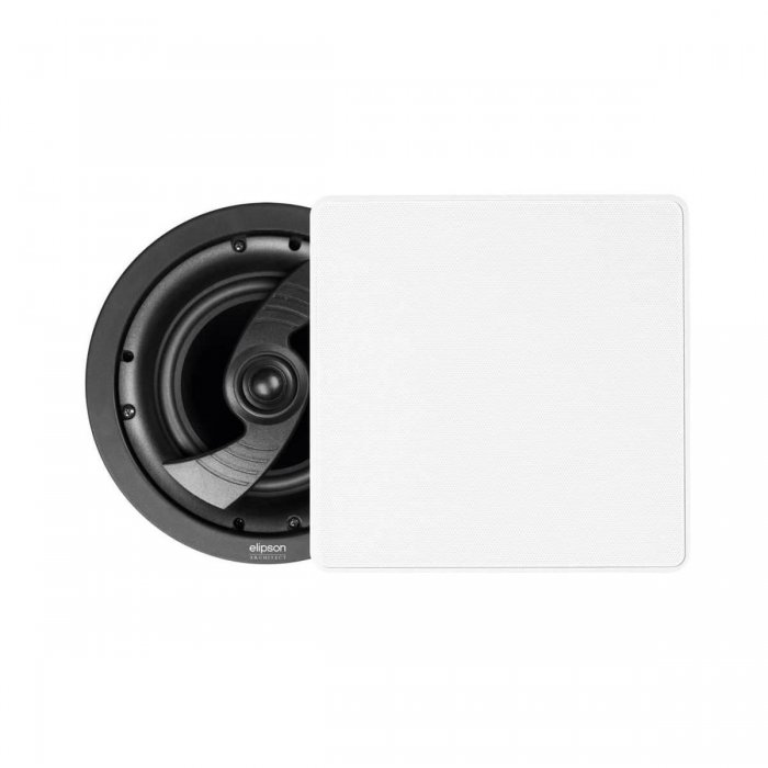 Elipson Architect In Square Magnetic Grille 6.5-Inch Speaker (Each) WHITE - Click Image to Close