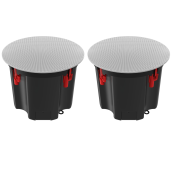 Klipsch PIC-650-T In-Ceiling 6.5-Inch Woofer With 1-Inch Tweeter and Transformer (Pair) BLACK