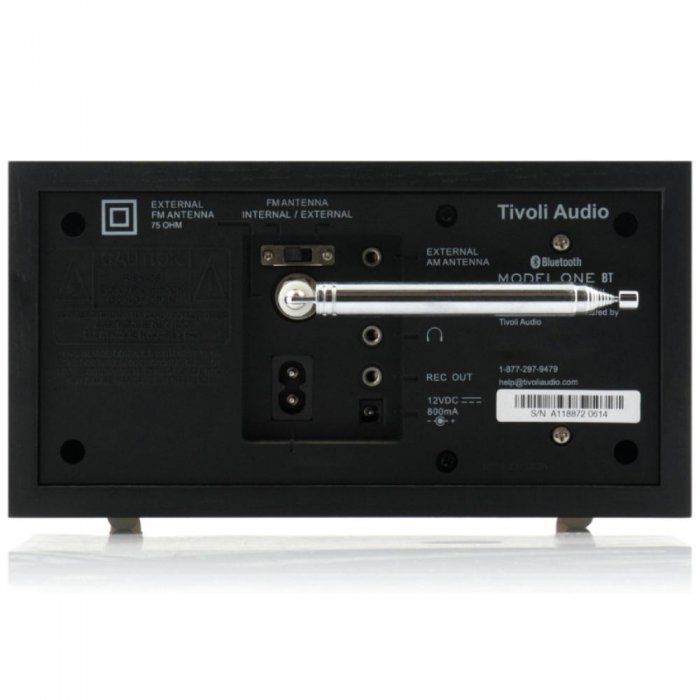 Tivoli Audio M1BTBBS Model One Bluetooth AM/FM Radio BLACK/BLACK - Click Image to Close
