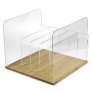 NorStone High Density Plexiglass Vinyl LP Vertical Organizer Rack BAMBOO