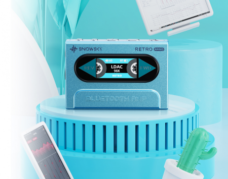 Description image for FiiO Retro Nano Bluetooth DAC and Headphone Amplifier BLUE