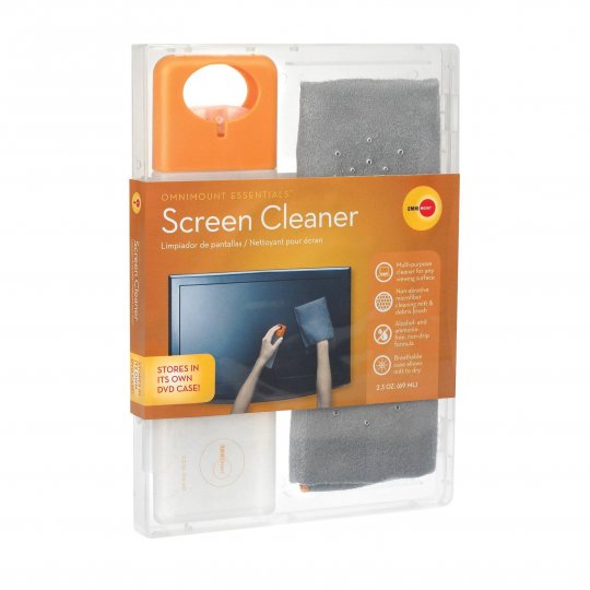 OmniMount OESC2 Screen Cleaner 2 oz with Cleaning Mitt and Case