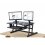Rocelco DADR 37-Inch Deluxe Adjustable Desk Riser BLACK