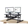 Rocelco DADR 37-Inch Deluxe Adjustable Desk Riser BLACK
