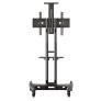Rocelco VSTC Standard TV Cart for Screens up to 75"/100lbs