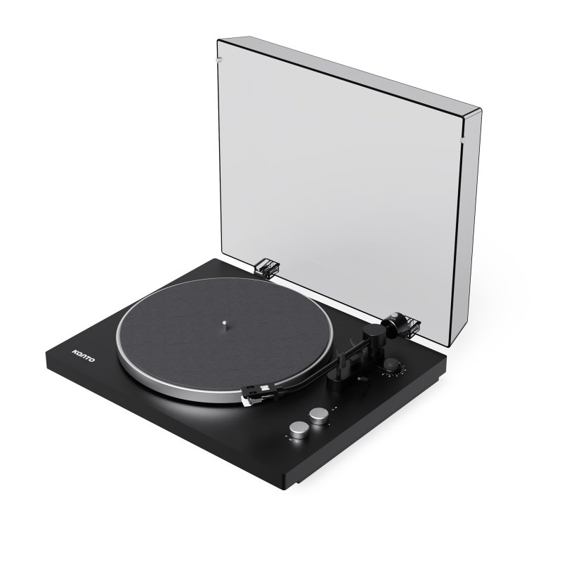 Kanto Living OBI3 2nd Gen Turntable with Bluetooth 5.3 Preamp and Pitch Control MATTE BLACK