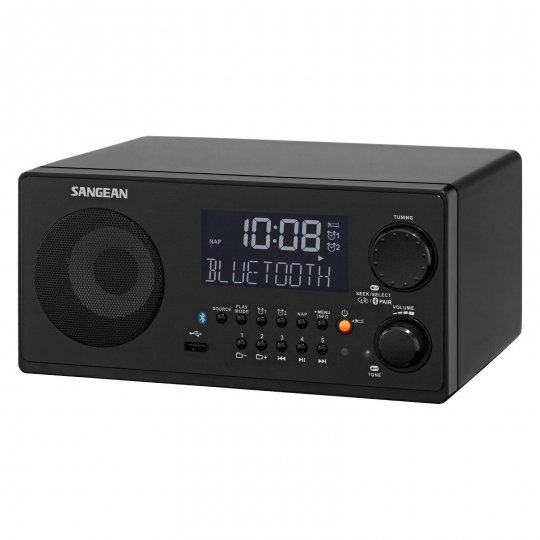 Sangean WR-22 FM-RBDS / AM / USB / Bluetooth Digital Receiver BLACK