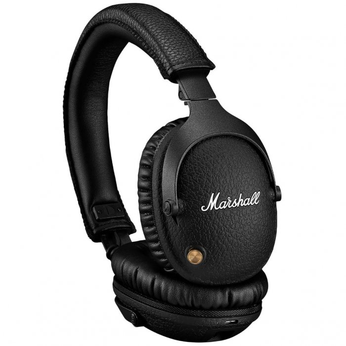 Marshall Monitor II Over-Ear Noise Cancelling Bluetooth Headphones BLACK - Click Image to Close