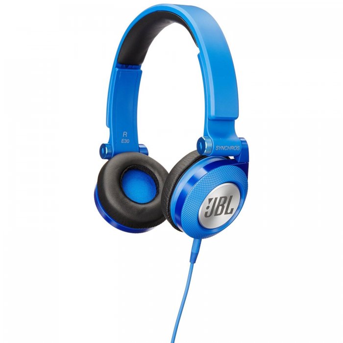 JBL Synchros E30BT On-Ear Headphones BLUE - Click Image to Close