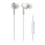 Audio-Technica ATH-CKS550iSWH Solid Bass In-Ear Headphones with Mic WHITE