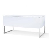 NorStone KHALM 100 Modular TV Stand with IR Glass Door Wall Mount or Floor Cabinet for TVs up to 60 Inch WHITE