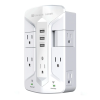 Ultralink ULN700XRW Wall Surge Protector 7-Outlet 3 USB WHITE