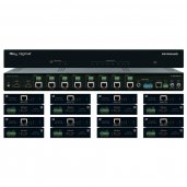 Key Digital KD-DA2X8G 2x8 4K HDMI Distribution Amplifier & Switcher Kit