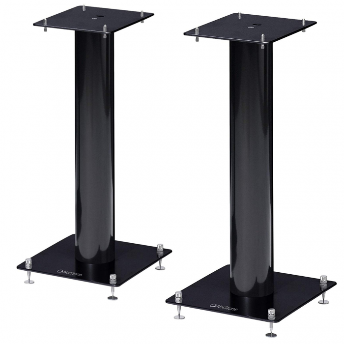 NorStone Stylum 1 Premium Metal 19.7" Speaker Stand (Pair) NORSTY1BK BLACK - Click Image to Close