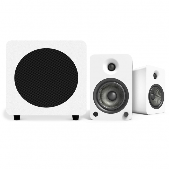 Kanto YU6MW + SUB8MW Powered Speakers and Subwoofer BUNDLE MATTE WHITE - Open Box - Click Image to Close
