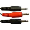 Standard 'Y' Audio Cable 3.5mm Stereo plug to 2 x 3.5mm Mono Jac