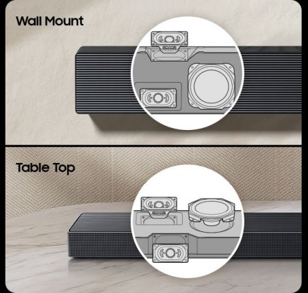Description image for Samsung HW-QS700F/ZC 3.1.2 Ultra-Slim Soundbar BLACK