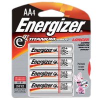 Energizer X91RP-4 "AA" e2 Titanium Alkaline Battery (4-Pack)