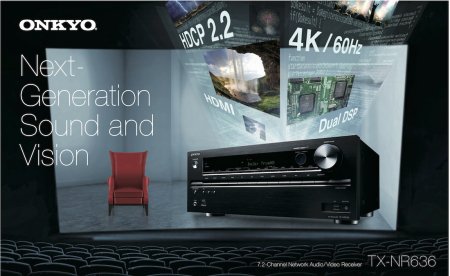 Description image for Onkyo TX-NR636 7.2-Channel Network A/V Receiver w/ HDMI 2.0