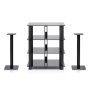 NorStone Epur 4 HiFi Cabinet 4 Shelves Rack (Each) BLACK SATIN