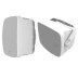 Klipsch Full-Range 6.5” Indoor/Outdoor Residential Surface Mount Loudspeaker (Pair) WHITE