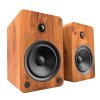 Kanto YU6WALNUT Powered Bookshelf Speakers WALNUT - Open Box