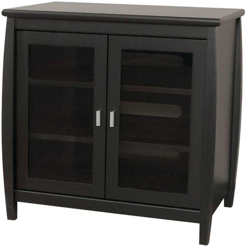 TechCraft SWD30B 30" Wide "Tall Boy" TV Stand  BLACK