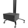 Kanto MK-MC Media Cabinet for MKX MKH & MKS Series Carts BLACK