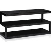 NorStone ESSE 43-Inch 3-Shelft AV Rack BLACK SATIN
