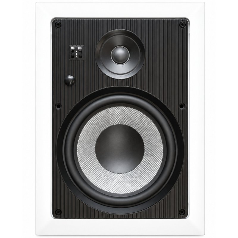 Angstrom Ambienti AV 8W 8-Inch In-Wall Speakers (Pair) WHITE