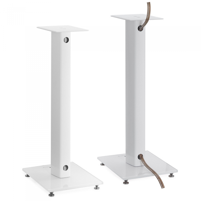 Triangle S04 Bookshelf Speaker Stands WHITE (Pair) - Click Image to Close