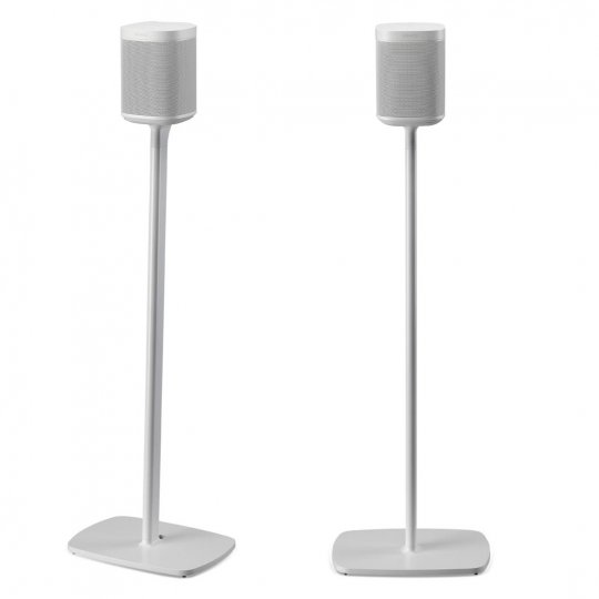 Flexson FLXS1AFS2011 Adjustable Floorstand Speaker for Sonos One Play:1 WHITE (Pair)