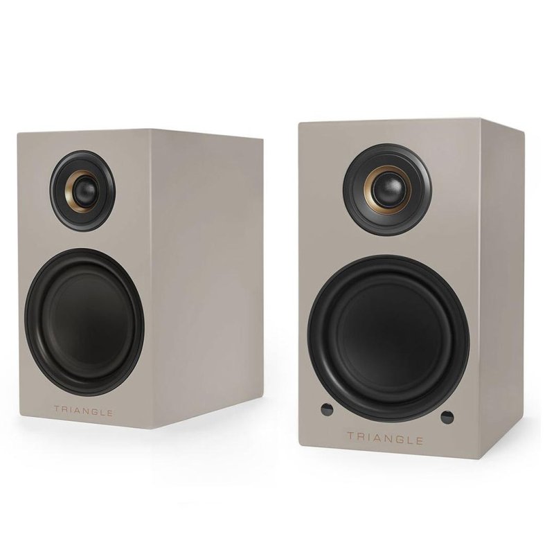 Triangle LN01A 2-Way Powered Bookshelf Speakers LINEN GREY