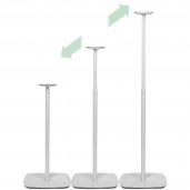 Flexson Adjustable Floorstand for SONOS PLAY:1 WHITE (Pair)