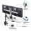 Rocelco EFD+2 Double Monitor Arm BLACK