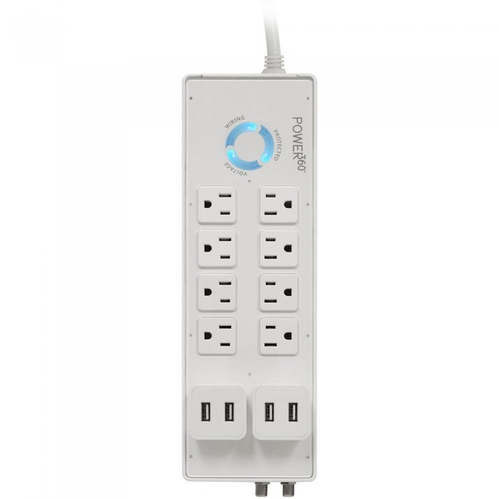 Panamax P360-8 8-Outlet Floor Surge Protector Charging Station - Click Image to Close