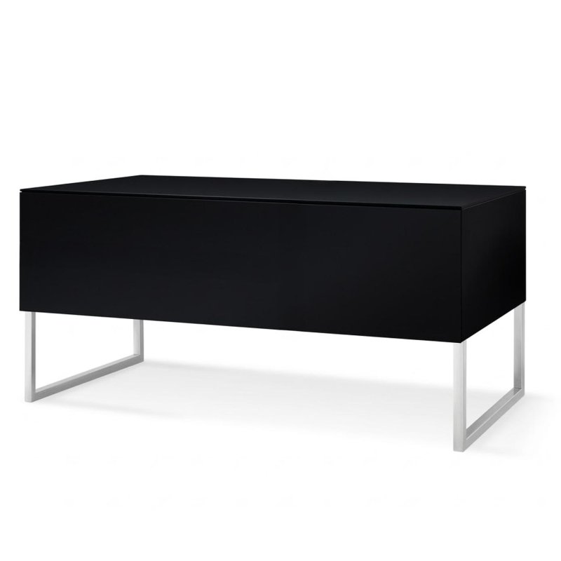 NorStone KHALM 100 Modular TV Stand with IR Glass Door Wall Mount or Floor Cabinet for TVs up to 60 Inch BLACK