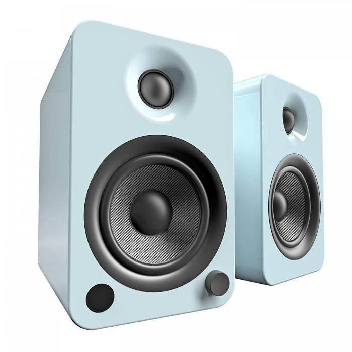 Kanto YU4GT 70W (RMS Power) Powered Speakers with Bluetooth and Phono Preamp GLOSS TEAL - Click Image to Close